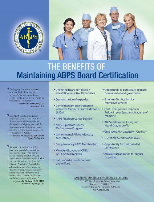 ABPS Certification Benefits